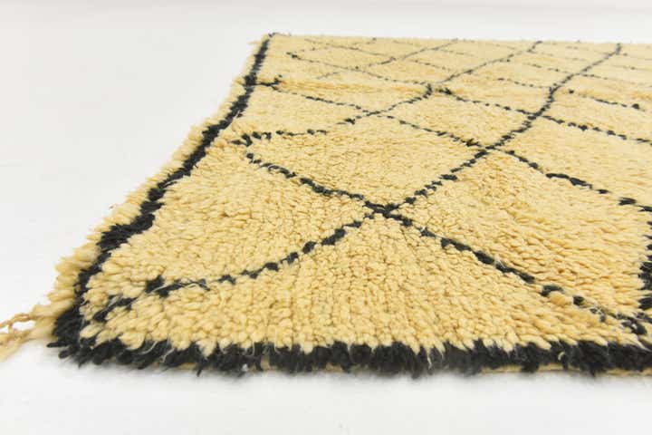 6' 5 x 9' 10 Hand Knotted Moroccan Wool Rug