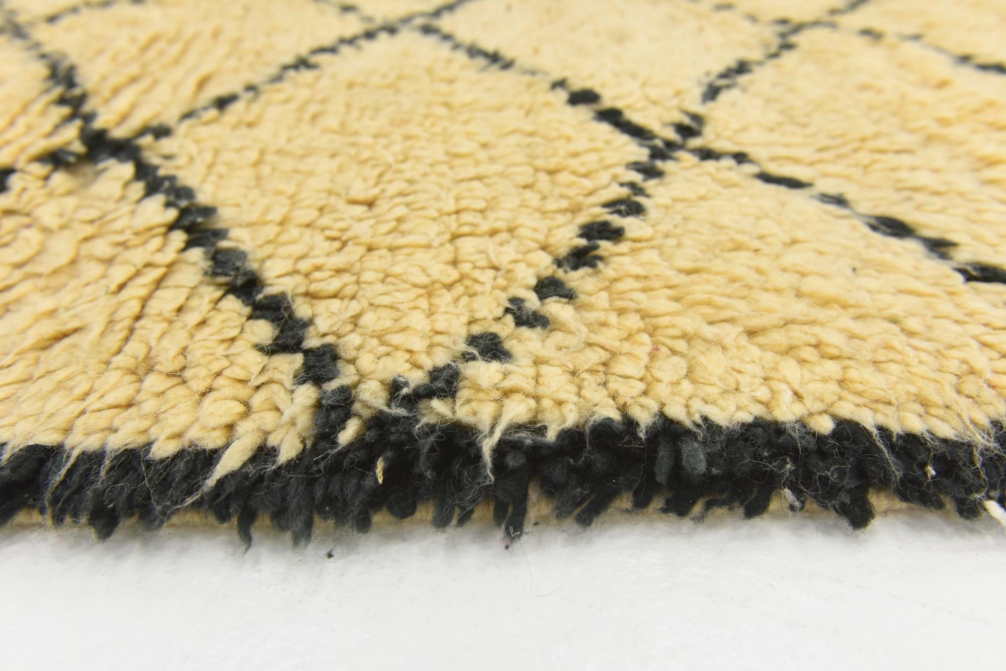 6' 5 x 9' 10 Hand Knotted Moroccan Wool Rug