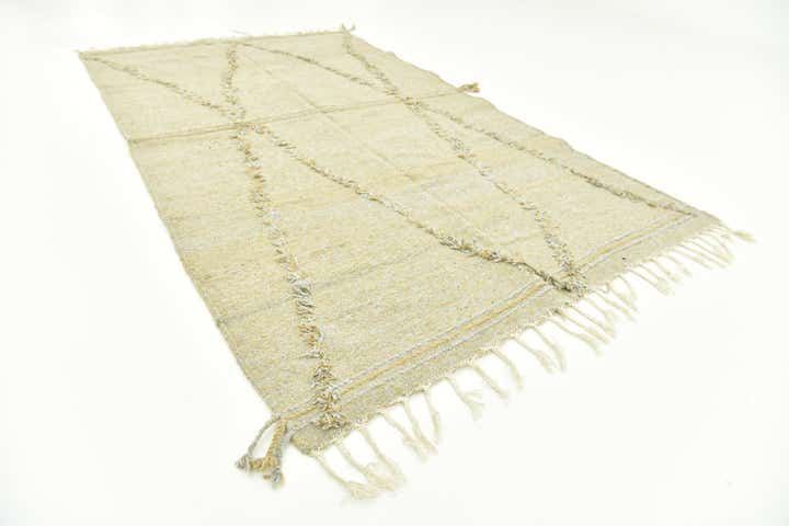 5' 1 x 8' 10 Hand Knotted Moroccan Wool Rug