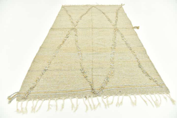 5' 1 x 8' 10 Hand Knotted Moroccan Wool Rug