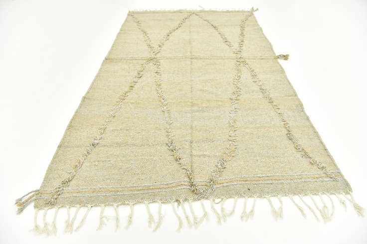 Detail image of 5' 1 x 8' 10 Hand Knotted Moroccan Wool Rug