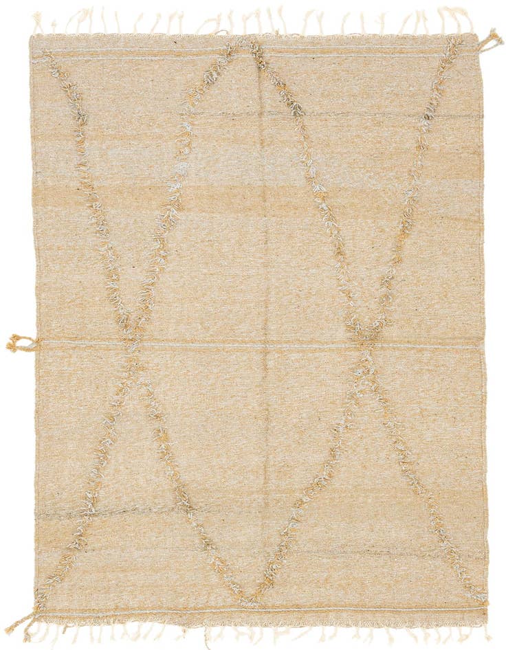 Detail image of 5' 1 x 8' 10 Hand Knotted Moroccan Wool Rug