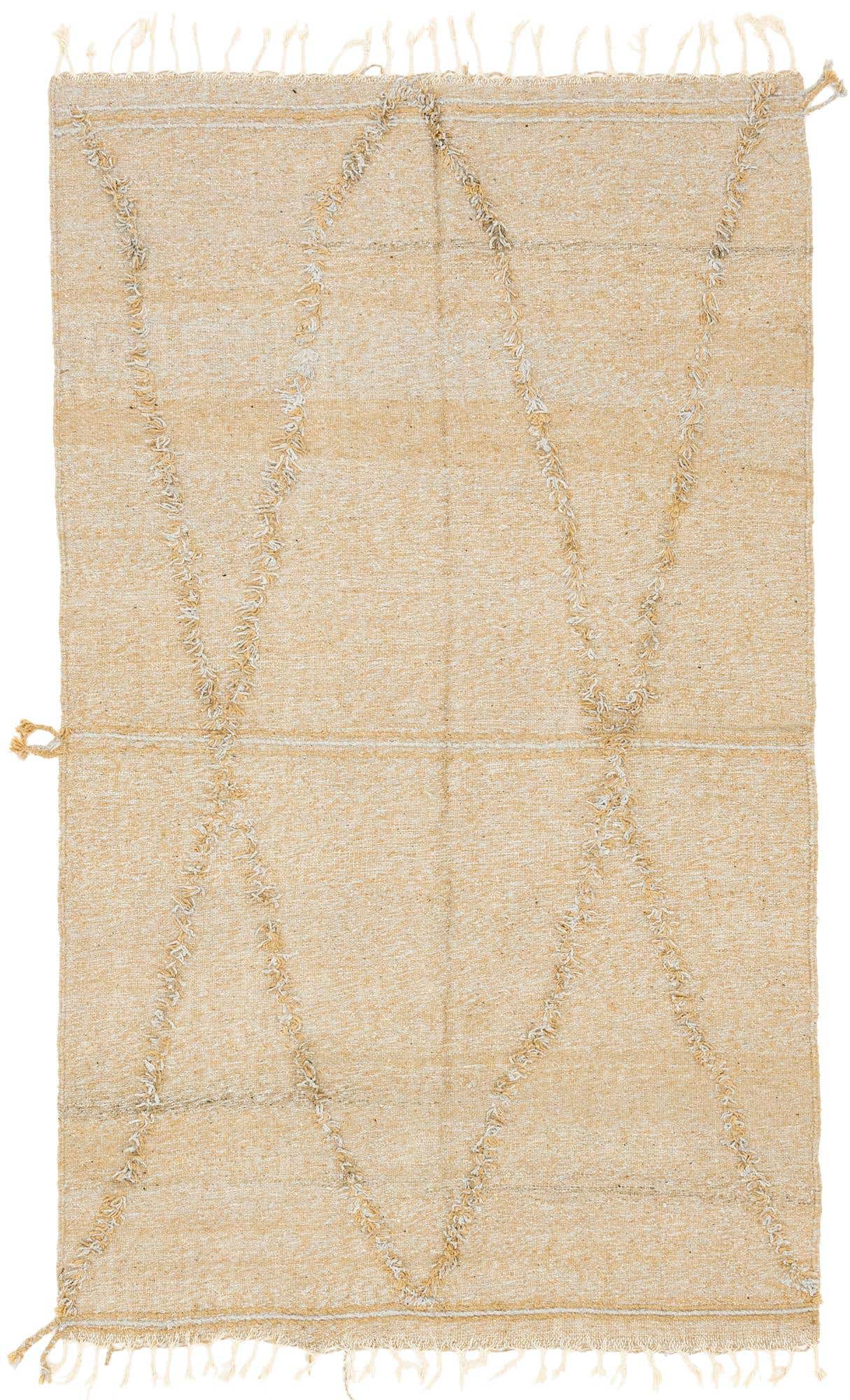 5' 1 x 8' 10 Hand Knotted Moroccan Wool Rug