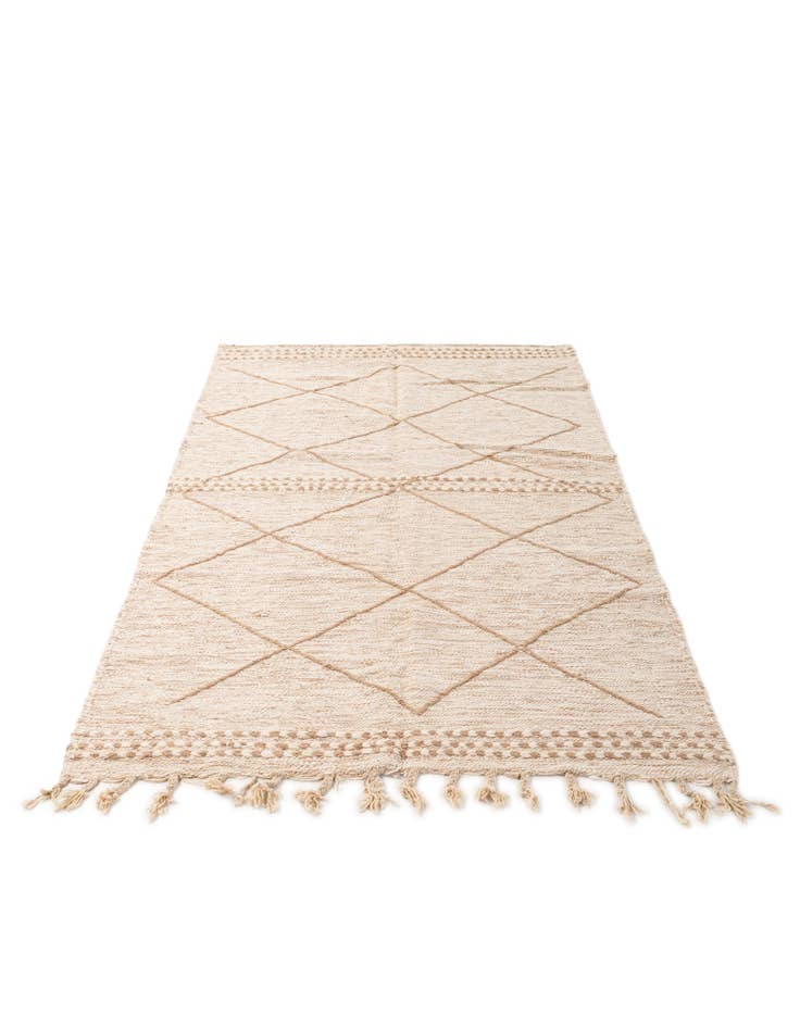 Detail image of 5' x 8' 3 Hand Knotted Moroccan Wool Rug