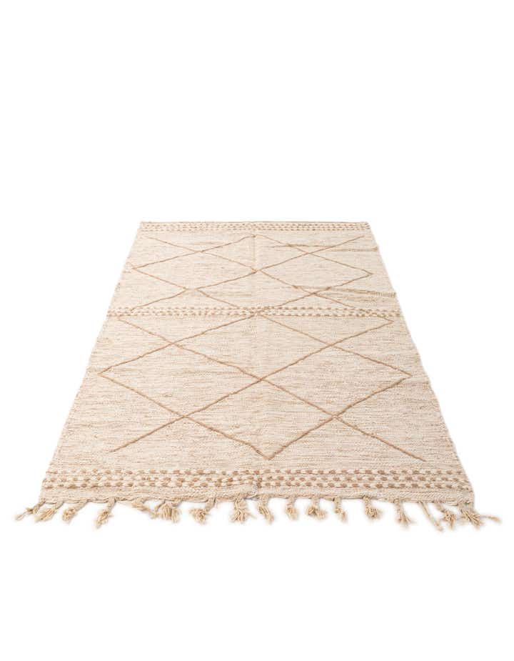 5' x 8' 3 Hand Knotted Moroccan Wool Rug