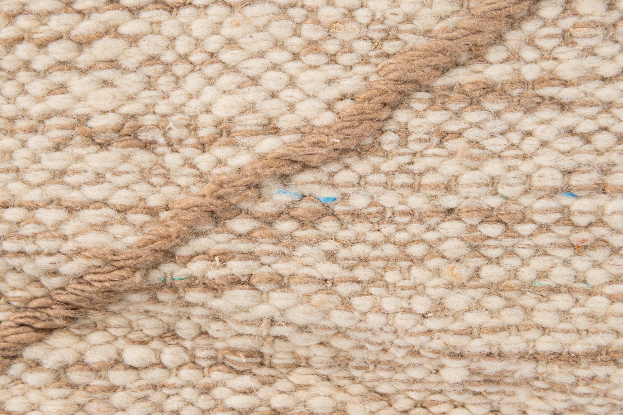 5' x 8' 3 Hand Knotted Moroccan Wool Rug