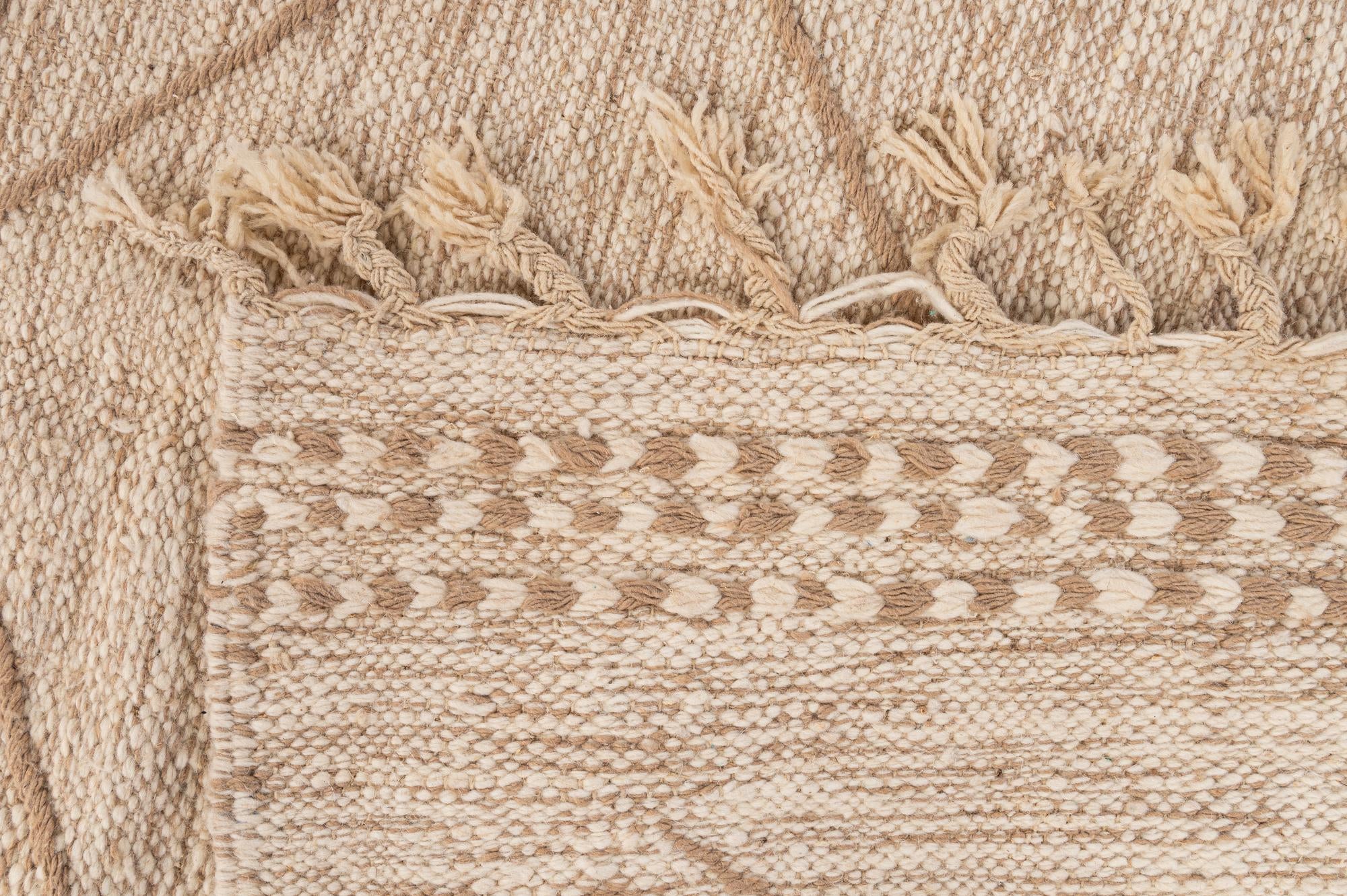 5' x 8' 3 Hand Knotted Moroccan Wool Rug