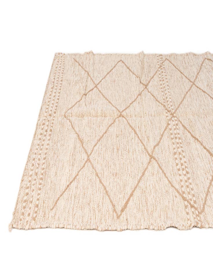 Detail image of 5' x 8' 3 Hand Knotted Moroccan Wool Rug