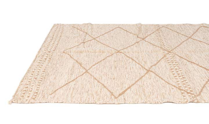 5' x 8' 3 Hand Knotted Moroccan Wool Rug