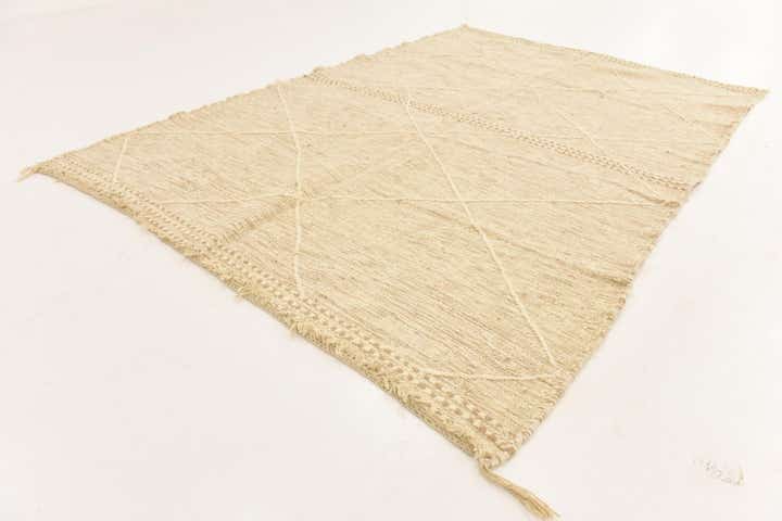6' 6 x 9' 7 Hand Knotted Moroccan Wool Rug
