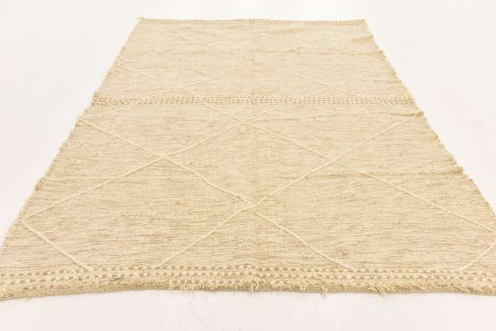 6' 6 x 9' 7 Hand Knotted Moroccan Wool Rug