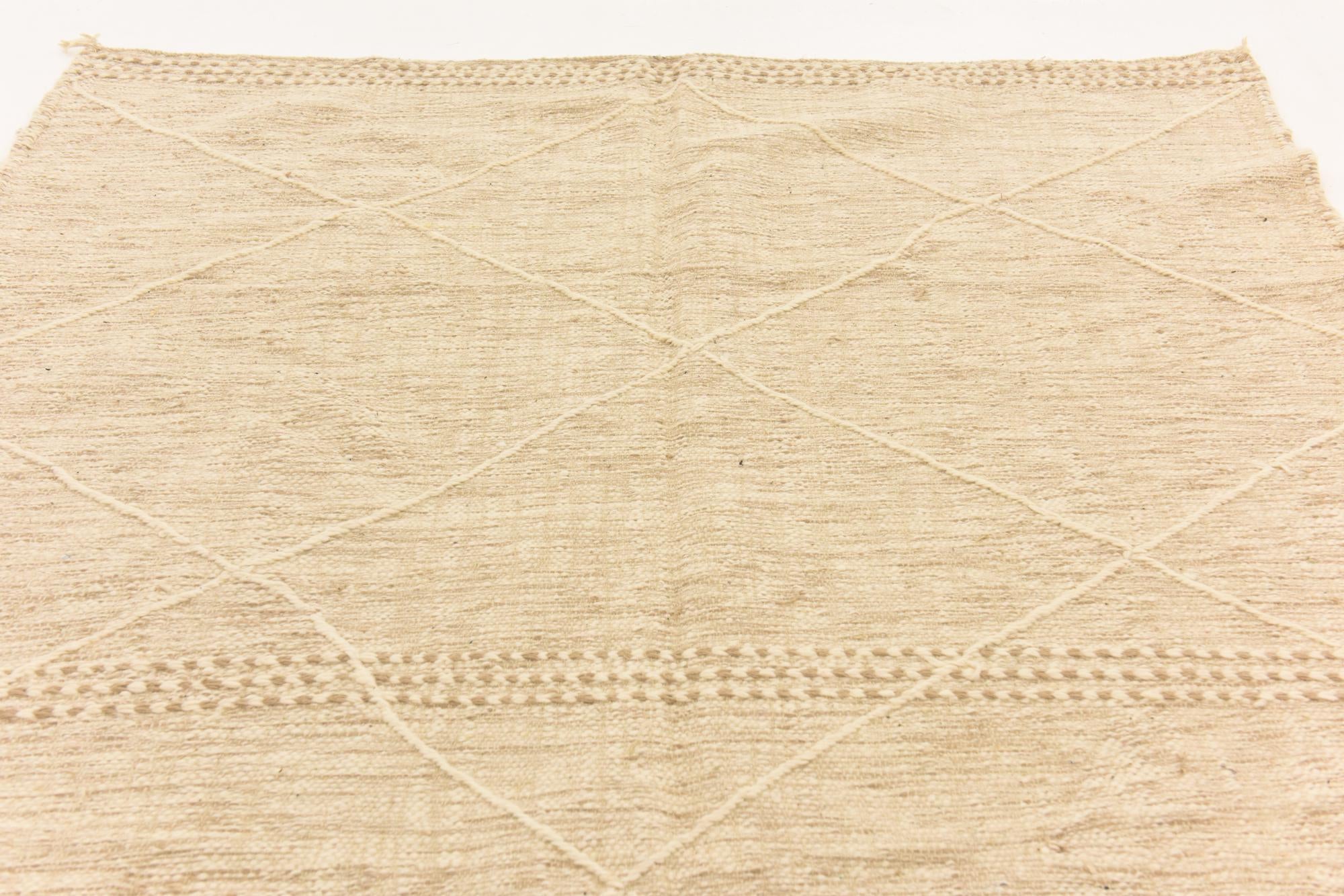 6' 6 x 9' 7 Hand Knotted Moroccan Wool Rug