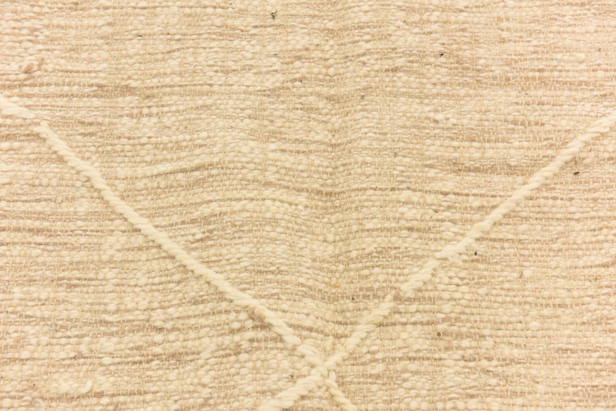 6' 6 x 9' 7 Hand Knotted Moroccan Wool Rug