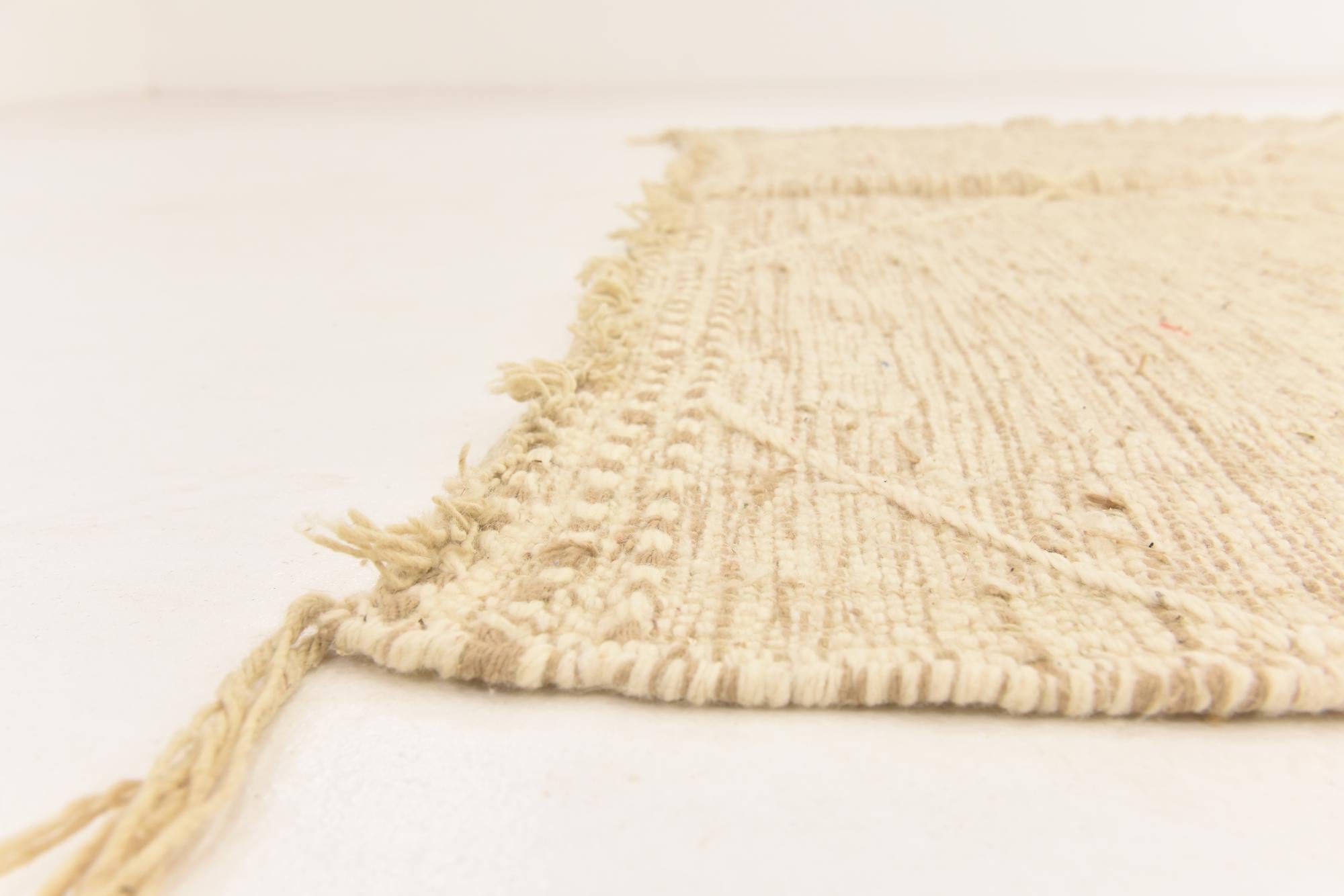 6' 6 x 9' 7 Hand Knotted Moroccan Wool Rug