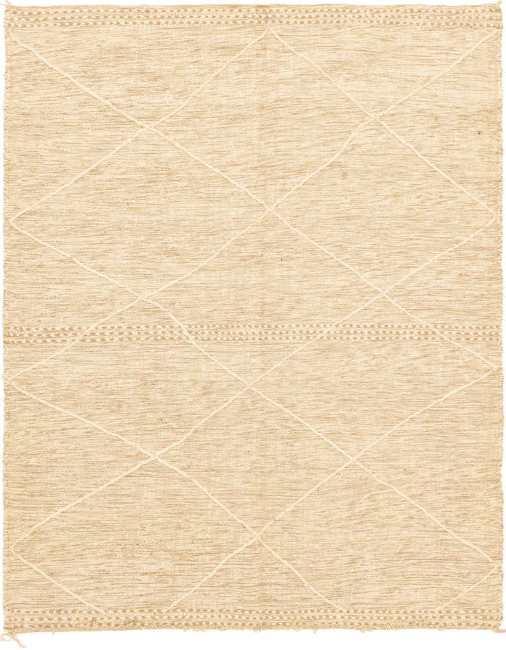 Detail image of 6' 6 x 9' 7 Hand Knotted Moroccan Wool Rug