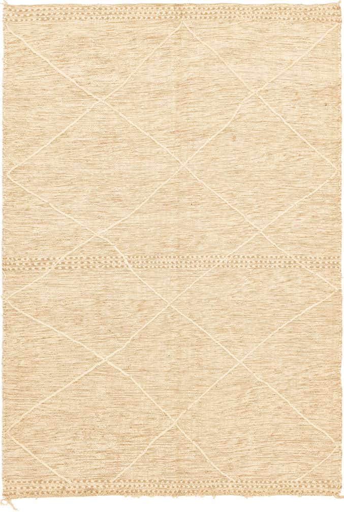 6' 6 x 9' 7 Hand Knotted Moroccan Wool Rug