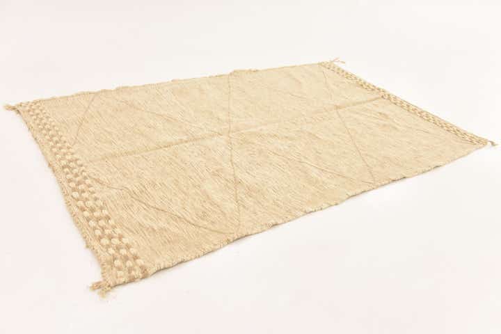 5' 4 x 8' 5 Hand Knotted Moroccan Wool Rug