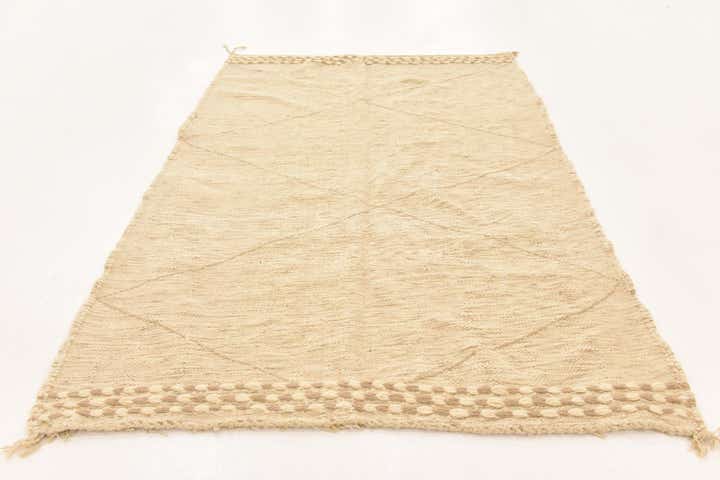 5' 4 x 8' 5 Hand Knotted Moroccan Wool Rug