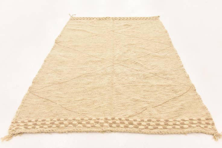 Detail image of 5' 4 x 8' 5 Hand Knotted Moroccan Wool Rug