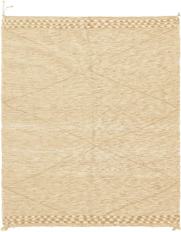 Detail image of 5' 4 x 8' 5 Hand Knotted Moroccan Wool Rug