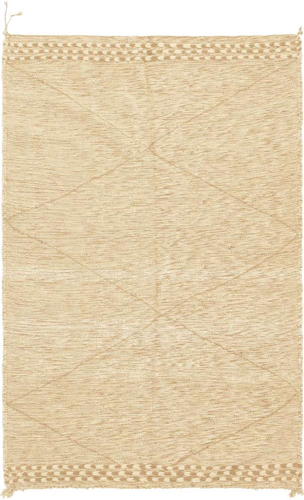 5' 4 x 8' 5 Hand Knotted Moroccan Wool Rug