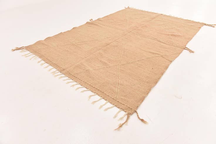 Detail image of 6' 8 x 10' 5 Hand Knotted Moroccan Wool Rug