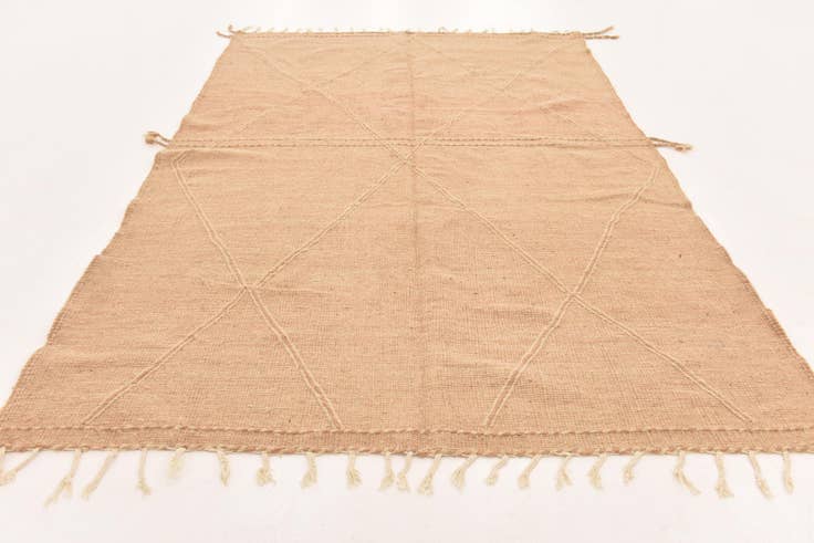 Detail image of 6' 8 x 10' 5 Hand Knotted Moroccan Wool Rug