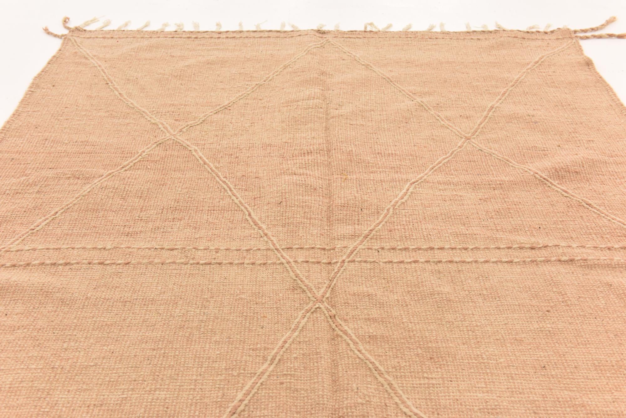 6' 8 x 10' 5 Hand Knotted Moroccan Wool Rug