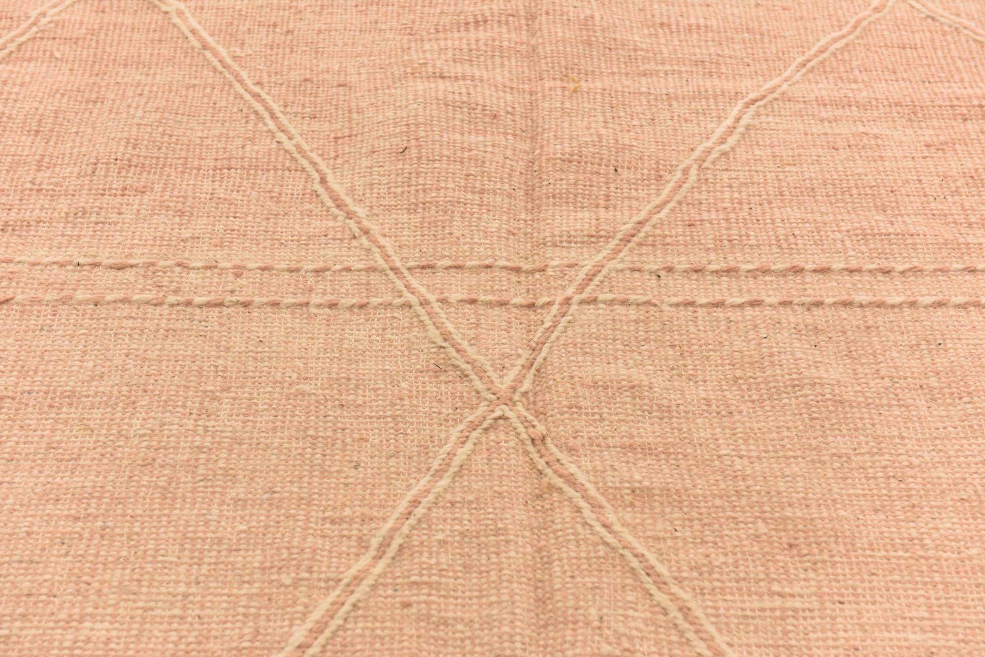 6' 8 x 10' 5 Hand Knotted Moroccan Wool Rug