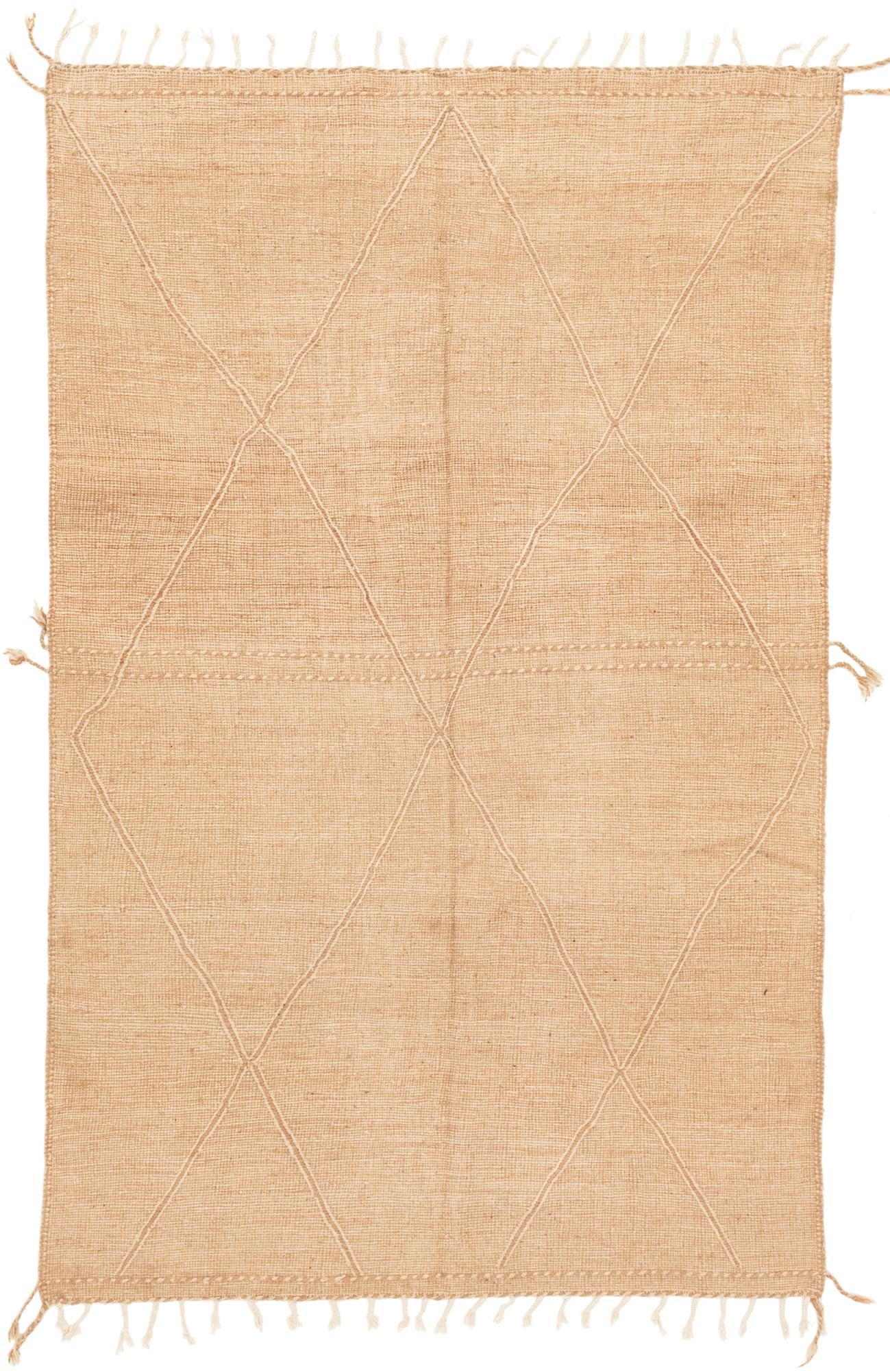 6' 8 x 10' 5 Hand Knotted Moroccan Wool Rug