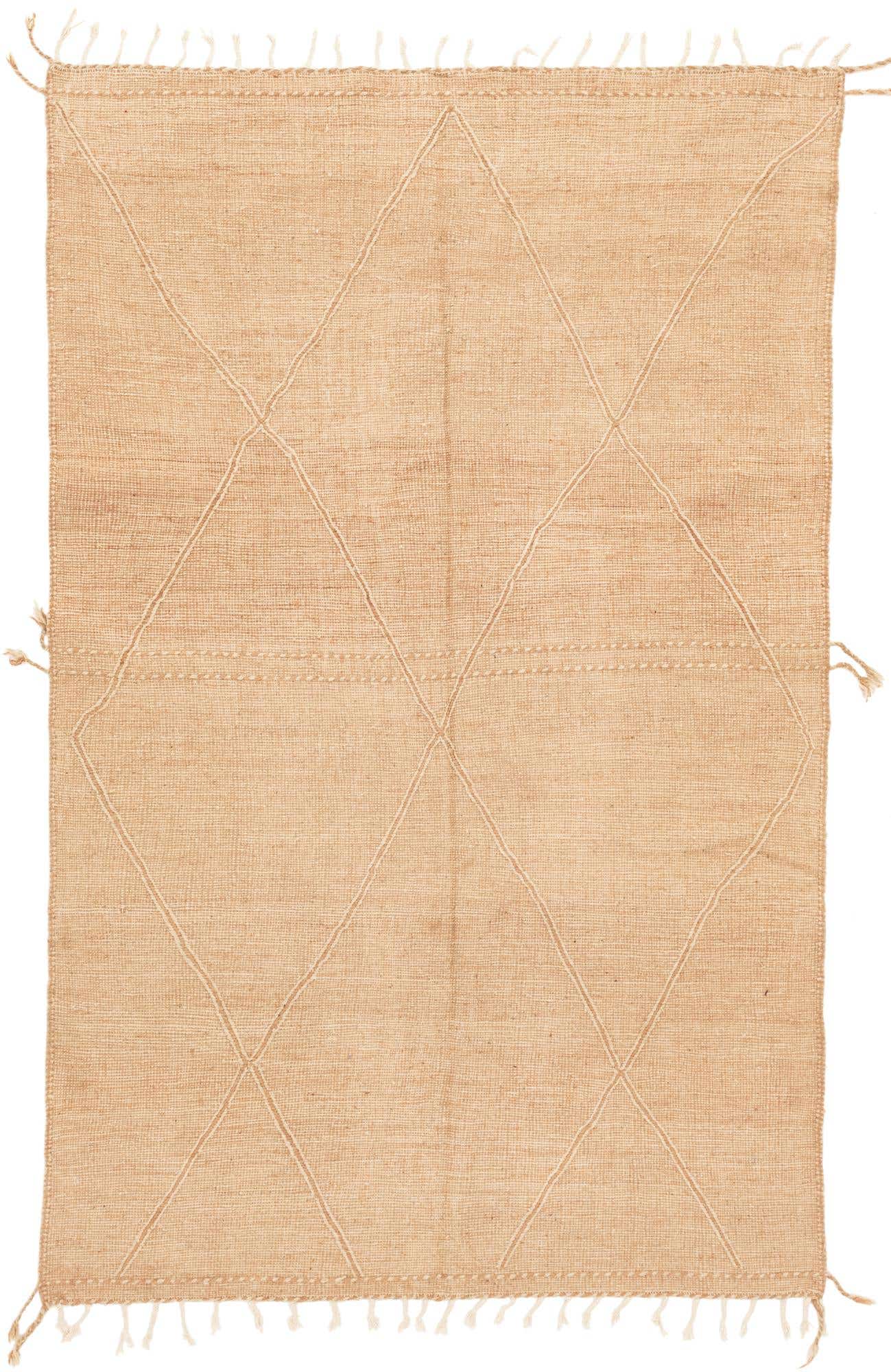 6' 8 x 10' 5 Hand Knotted Moroccan Wool Rug