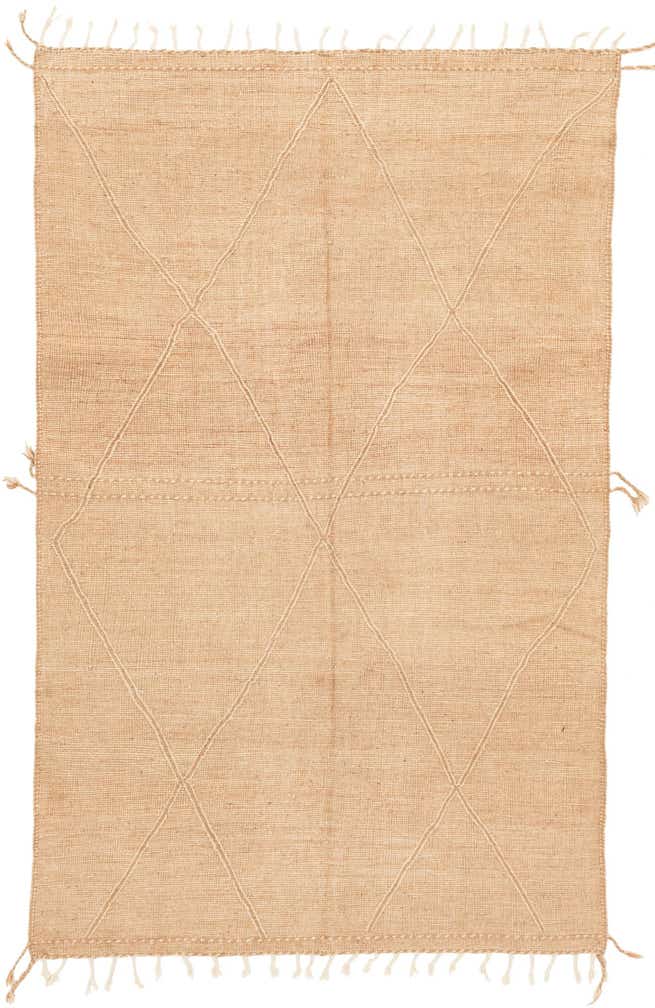 6' 8 x 10' 5 Hand Knotted Moroccan Wool Rug