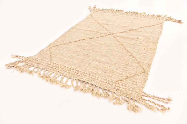 3' 1 x 4' 11 Hand Knotted Moroccan Wool Rug