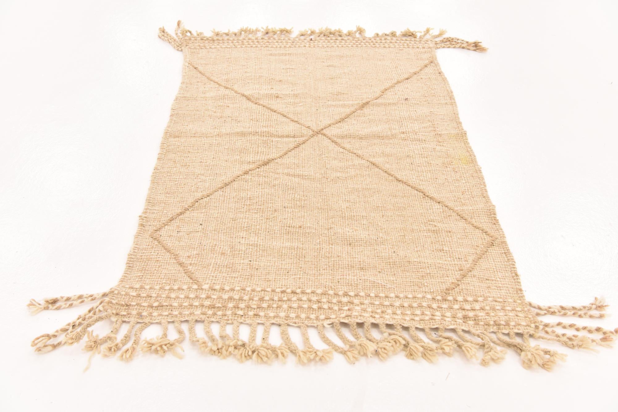 3' 1 x 4' 11 Hand Knotted Moroccan Wool Rug