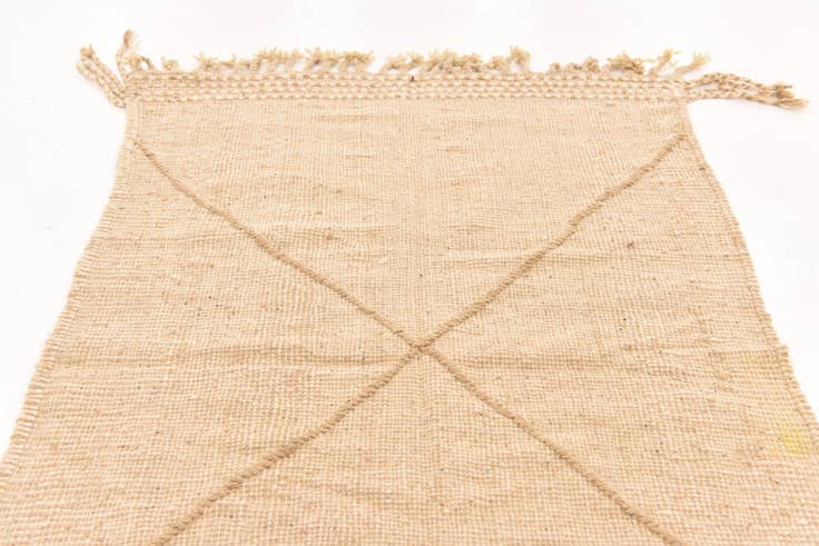 Detail image of 3' 1 x 4' 11 Hand Knotted Moroccan Wool Rug