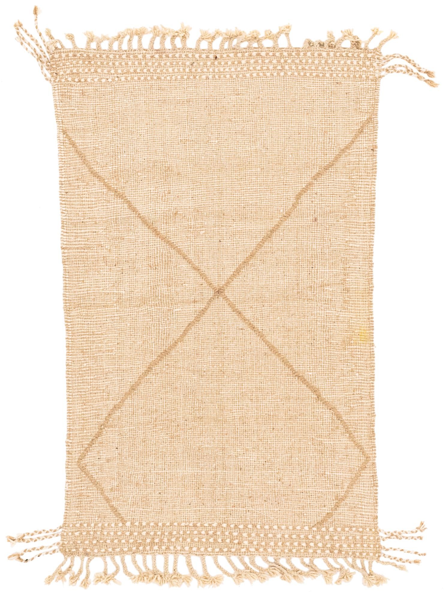 3' 1 x 4' 11 Hand Knotted Moroccan Wool Rug