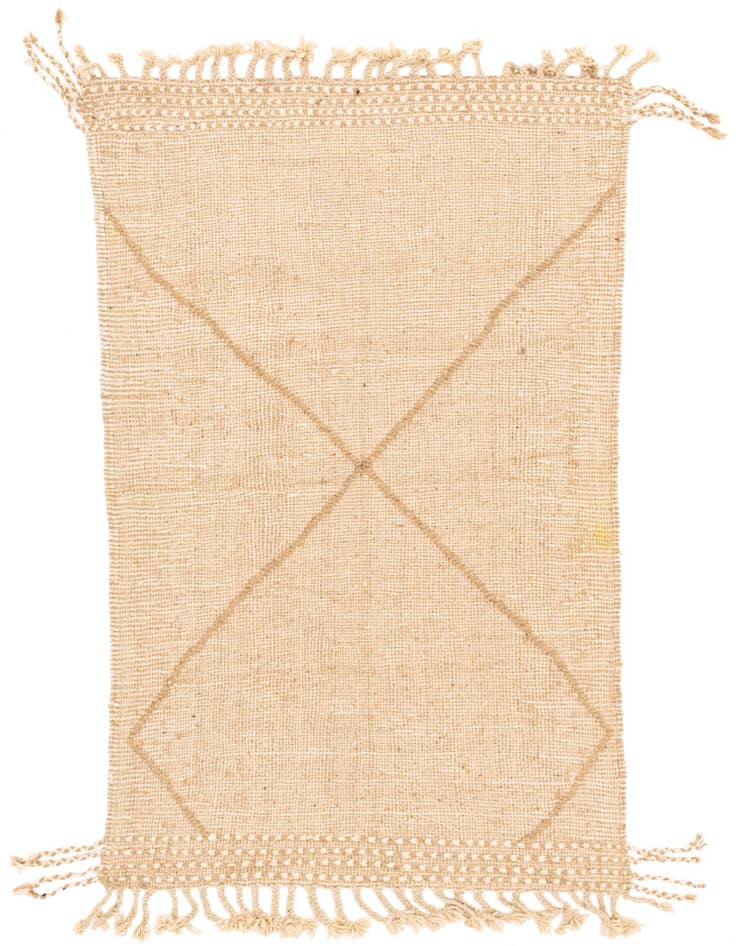 Detail image of 3' 1 x 4' 11 Hand Knotted Moroccan Wool Rug