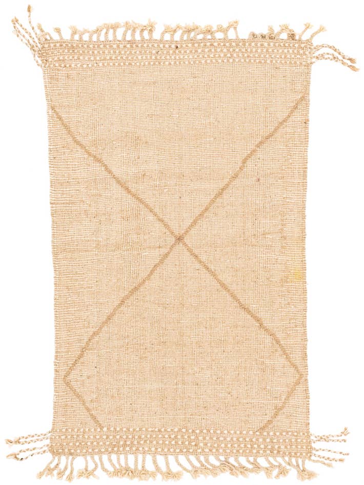 Detail image of 3' 1 x 4' 11 Hand Knotted Moroccan Wool Rug