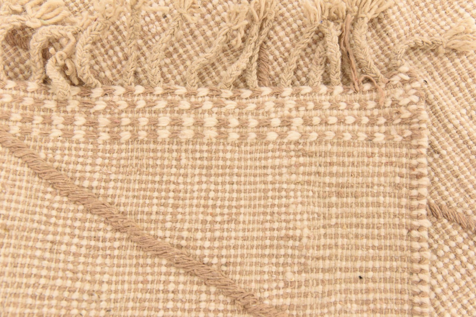 3' 8 x 5' 6 Hand Knotted Moroccan Wool Rug