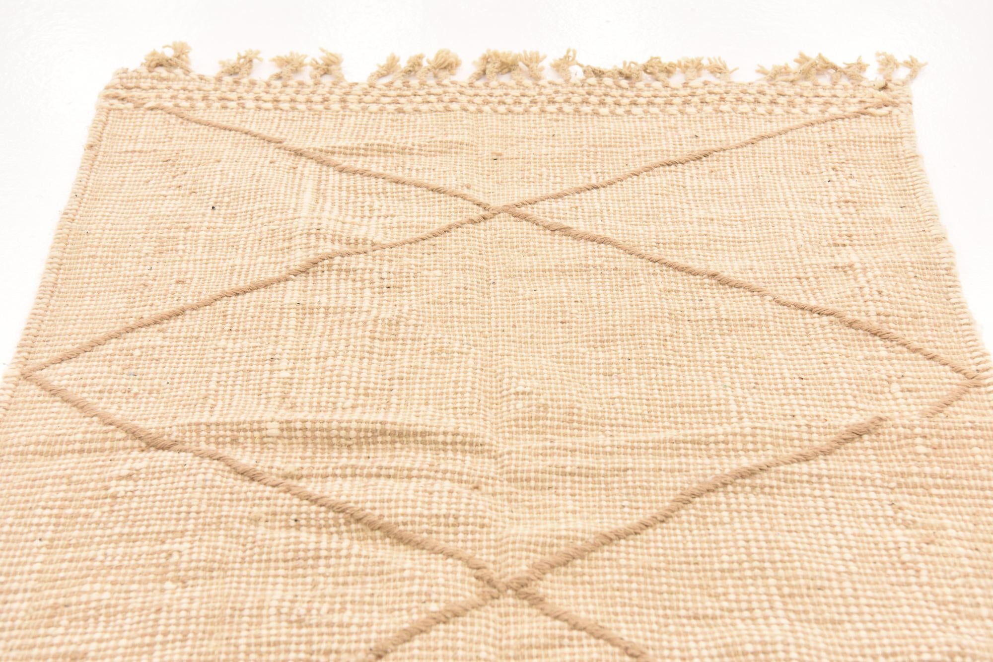 3' 8 x 5' 6 Hand Knotted Moroccan Wool Rug