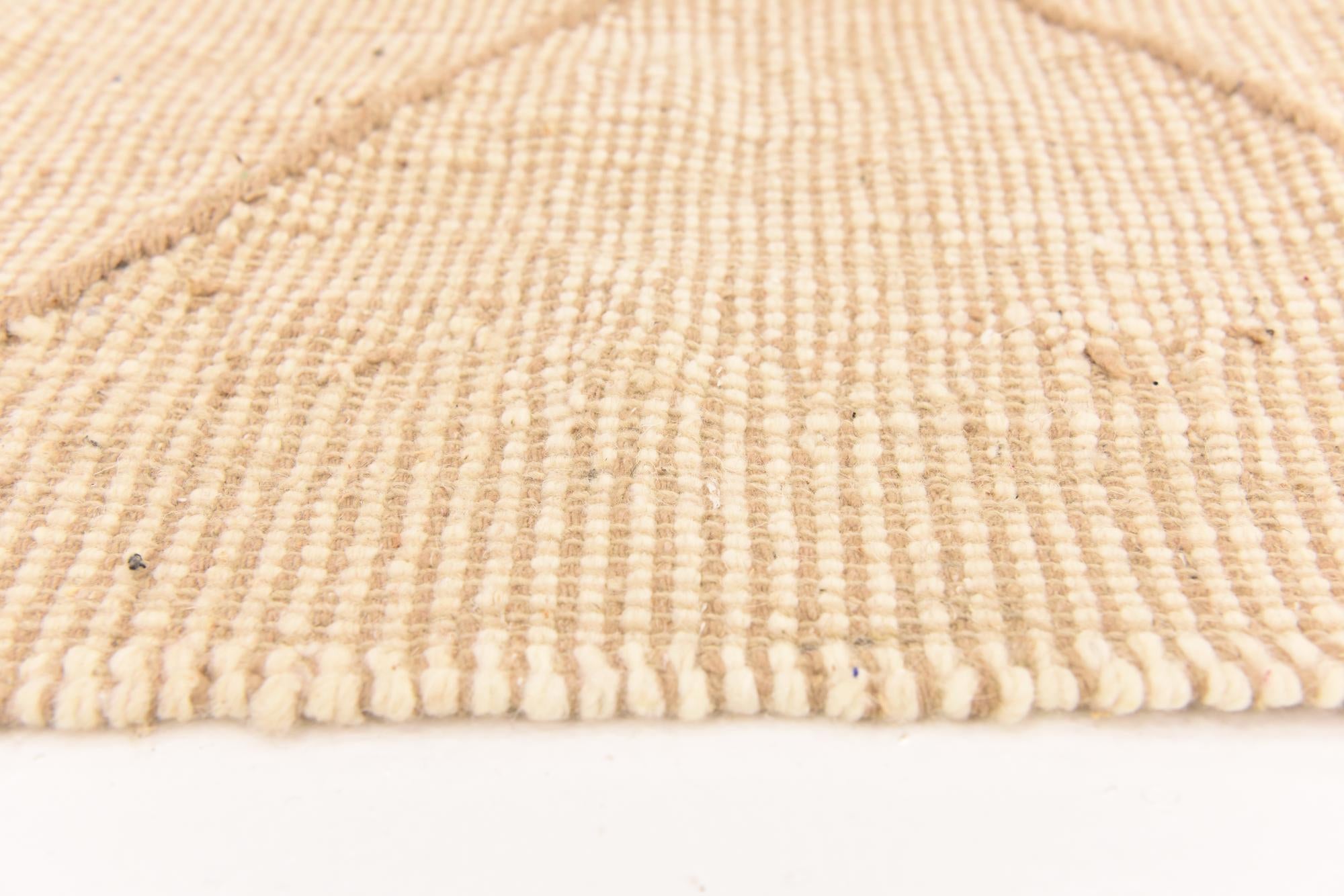 3' 8 x 5' 6 Hand Knotted Moroccan Wool Rug