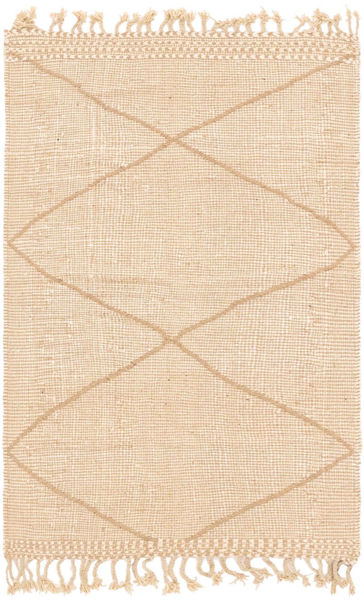 3' 8 x 5' 6 Hand Knotted Moroccan Wool Rug