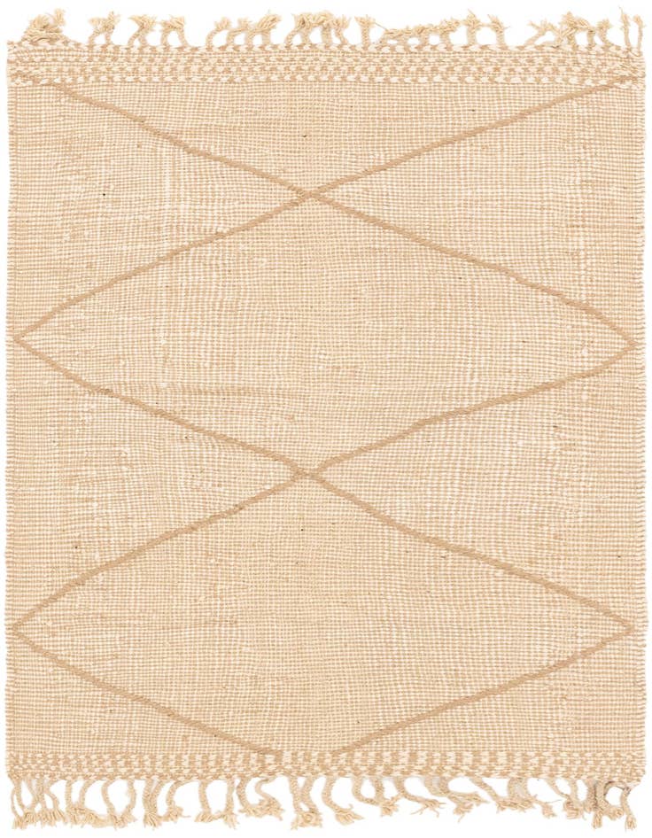 Detail image of 3' 8 x 5' 6 Hand Knotted Moroccan Wool Rug