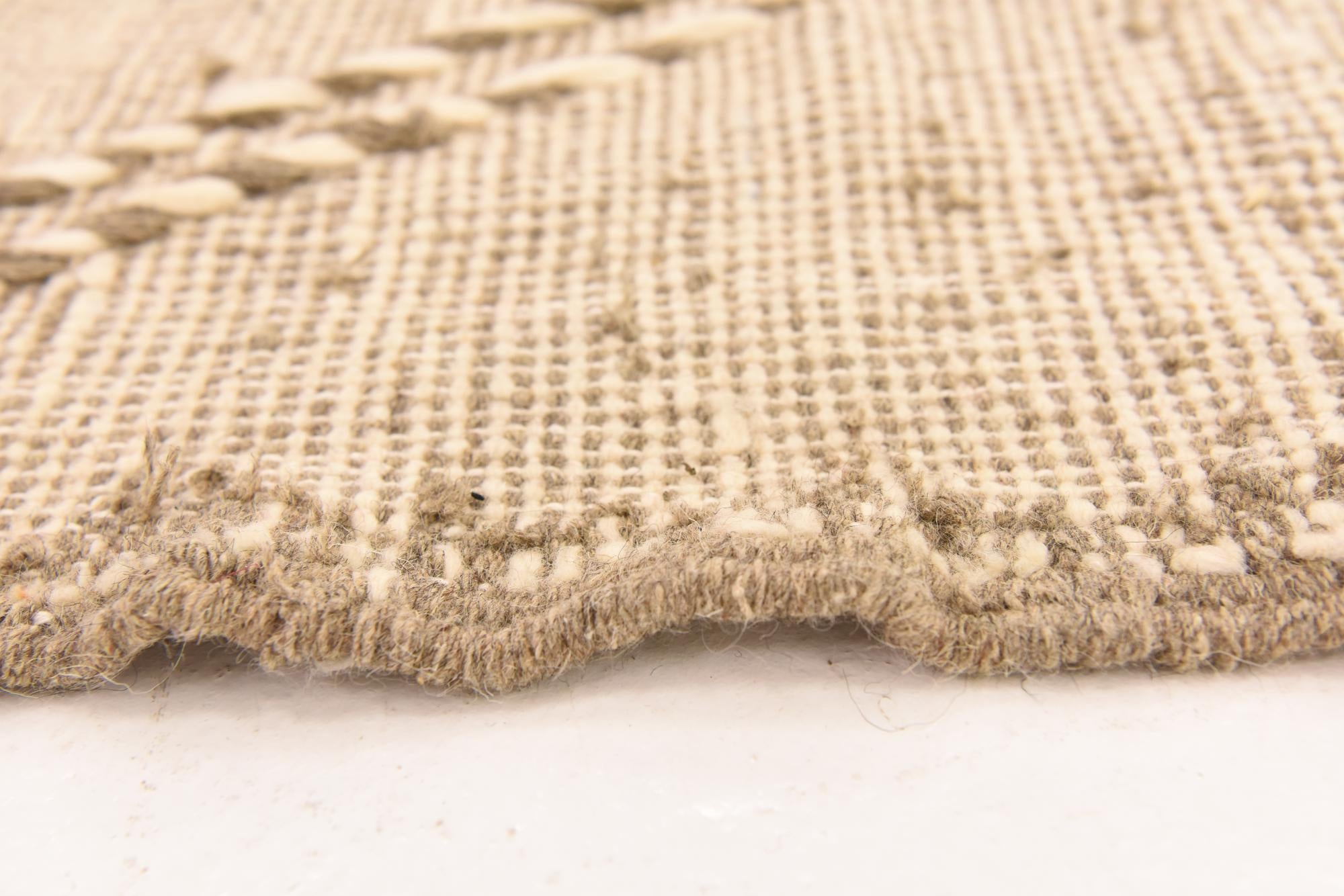 6' 3 x 9' 4 Hand Knotted Moroccan Wool Rug