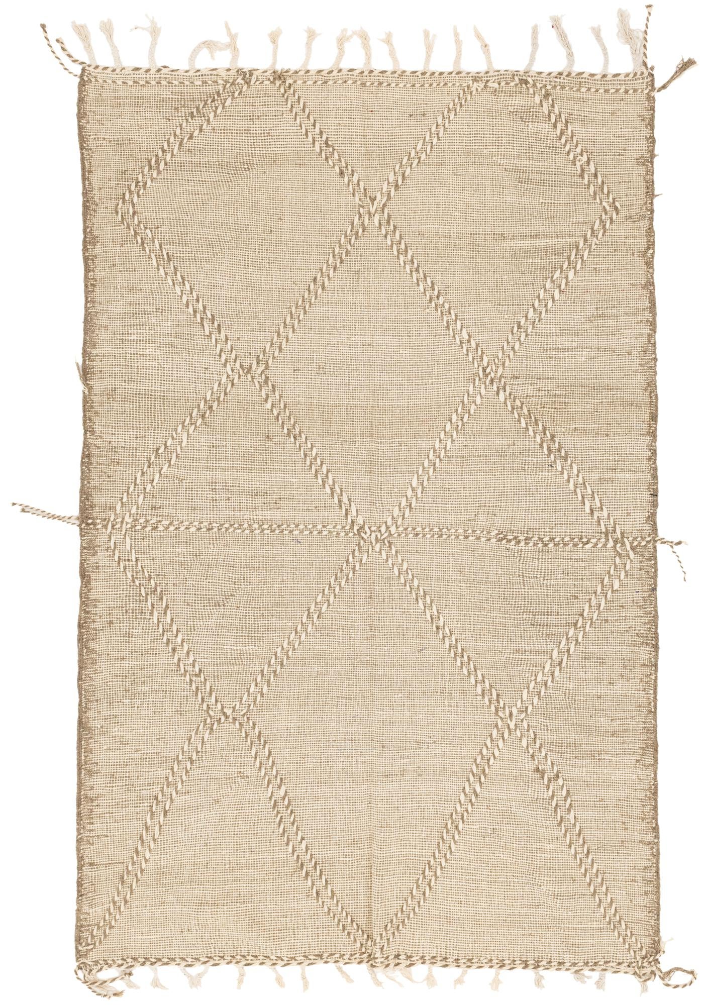 6' 3 x 9' 4 Hand Knotted Moroccan Wool Rug