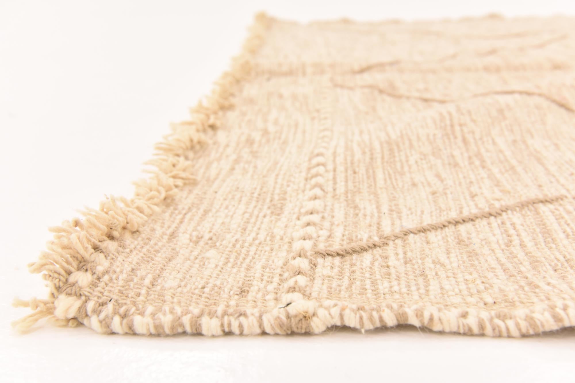 5' 3 x 8' 6 Hand Knotted Moroccan Wool Rug