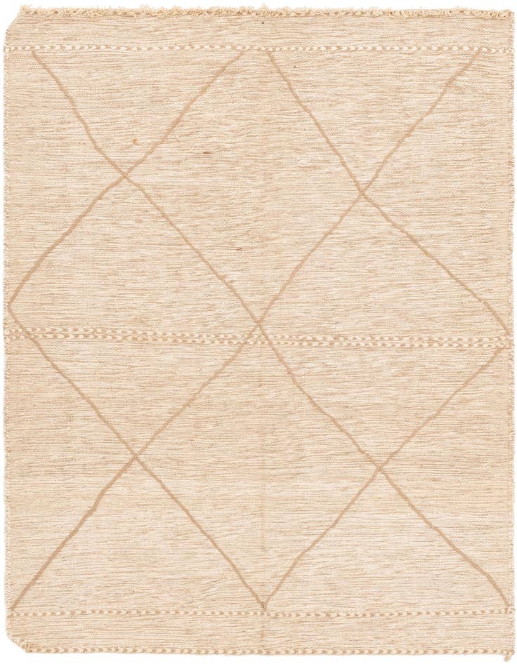 Detail image of 5' 3 x 8' 6 Hand Knotted Moroccan Wool Rug