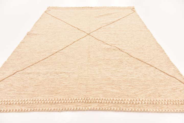 6' 8 x 9' 7 Hand Knotted Moroccan Wool Rug