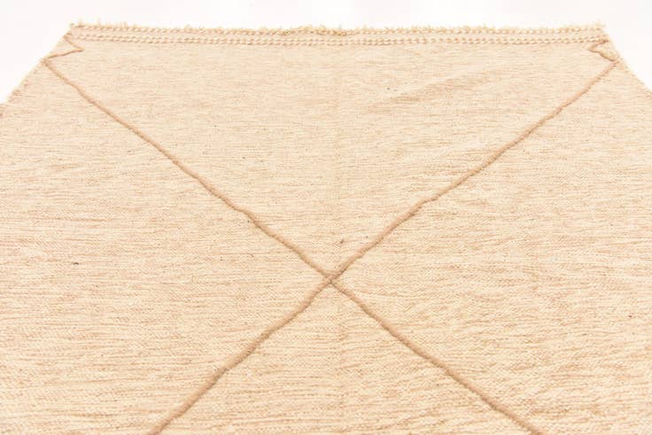 Detail image of 6' 8 x 9' 7 Hand Knotted Moroccan Wool Rug