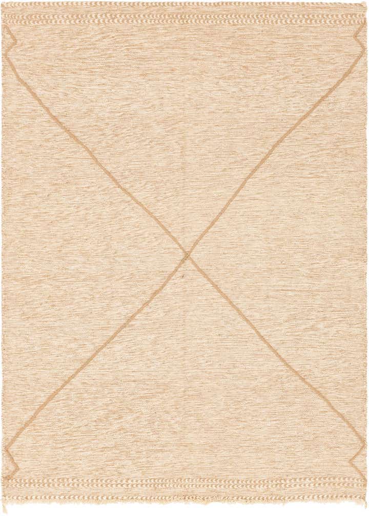 6' 8 x 9' 7 Hand Knotted Moroccan Wool Rug